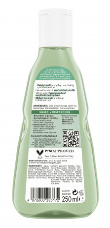 Guhl Kopfhaut Sensitiv Mildes Shampoo, 250 ml, Guhl мягкий шампунь для чувствительной кожи головы с липовым цветом, водной мятой и пантенолом, 250 мл