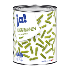 ja! Зелёные бобы, молодые и тонкие 455мл