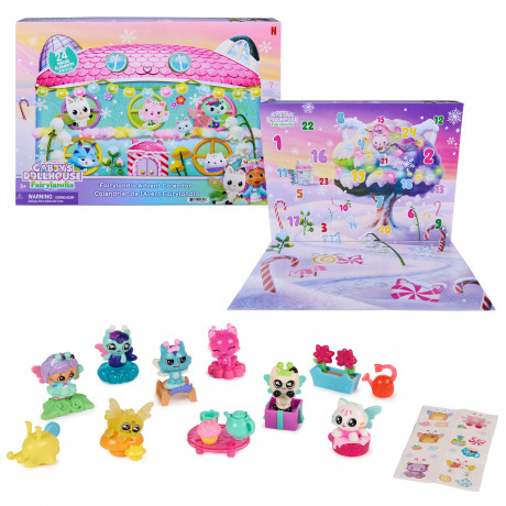 DreamWorks Gabby's Dollhouse Fairylandia Adventskalender, детский адвент-календарь с фигурками и аксессуарами, 24 сюрприза