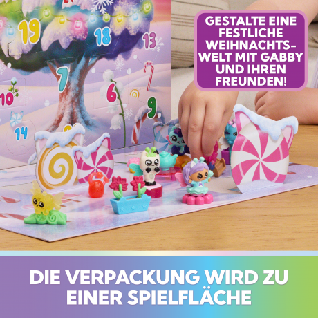 DreamWorks Gabby's Dollhouse Fairylandia Adventskalender, детский адвент-календарь с фигурками и аксессуарами, 24 сюрприза