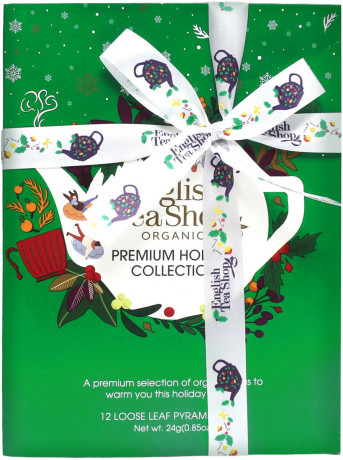 English Tea Shop Bio Tee Holiday Adventskalender 2026, 24 g, English Tea Shop Holiday органический чайный адвент-календарь 2026 с 12 пирамидками, 4 вкуса, 24 г
