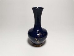 Jasba, Ясба Фарфоровая Ваза кобальтовая с позолотой 13см, Германия, 1950-1959г.