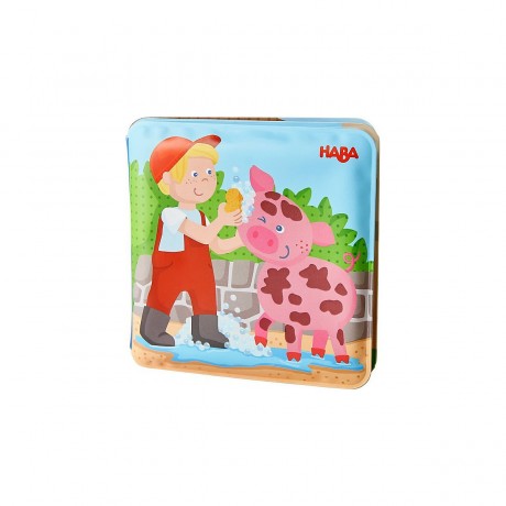 Haba HABA Badebuch Waschtag bei Schwein  Kuh День мытья книг в ванне HABA у свиньи-коровы