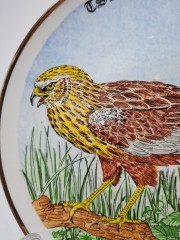 Winterling Roslau Bavaria Винтажная декоративная тарелка с позолоченным ободком &quot;Райхартсхаузен&quot;, 19,5см, Германия, 1984г.