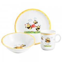 Seltmann Weiden Seltmann Weiden Compact Kindersets Kindersatz Fleissige Bienen 3-tlg. Seltmann Weiden Компактные детские наборы детский набор трудолюбивые пчелы 3-предм.