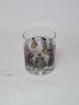 Стакан винтажный с изображением дворянских пар Рококо, стекло, 0.35 л, Германия, 1980-90гг.