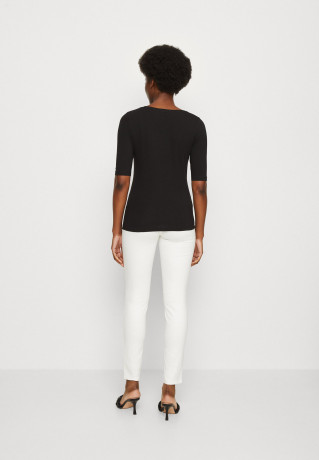 Tommy Hilfiger SLIM MODERN SCOOP Basic T-shirt black SLIM MODERN SCOOP Базовая футболка черный