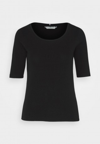 Tommy Hilfiger SLIM MODERN SCOOP Basic T-shirt black SLIM MODERN SCOOP Базовая футболка черный