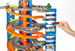 Mattel Hot Wheels City Power-Parkgarage Spielset mit 1 Fahrzeug fur Kinder ab 4 Jahren Игровой набор Hot Wheels City Power Parking Garage с 1 автомобилем для детей от 4 лет