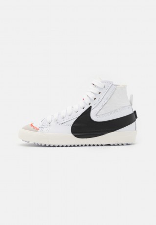 Nike Sportswear BLAZER MID #x27;77 JUMBO Sneaker high white/black/sail/team orange BLAZER MID #x27;77 JUMBO — Высокие кроссовки женские белый/черный/парус/командно-оранжевый