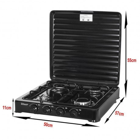 Zilan Zilan Gaskocher ZLN-7079, (Set), Nutzbar mit Butan / Propan Gas oder LPG-Mischung (Flussiggas) Плита газовая Zilan ZLN-7079, (комплект), может работать на газе бутан/пропан или смеси LPG (сжиженный газ)