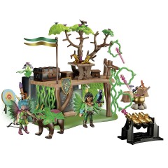 PLAYMOBIL Adventures of Ayuma 2er Set: 70805 Trainingscamp + 70803 Crystal Fairy und Bat Fairy mit Seelentieren Приключения Аюмы Набор из 2 предметов: 70805 Тренировочный лагерь + 70803 Хрустальная фея и Фея летучих мышей с животными-призраками