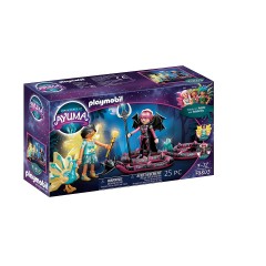 PLAYMOBIL Adventures of Ayuma 2er Set: 70805 Trainingscamp + 70803 Crystal Fairy und Bat Fairy mit Seelentieren Приключения Аюмы Набор из 2 предметов: 70805 Тренировочный лагерь + 70803 Хрустальная фея и Фея летучих мышей с животными-призраками