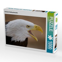CALVENDO Puzzle CALVENDO Puzzle Rufender Weisskopfseeadler. Пазл CALVENDO Пазл Вызов белоголового орлана.