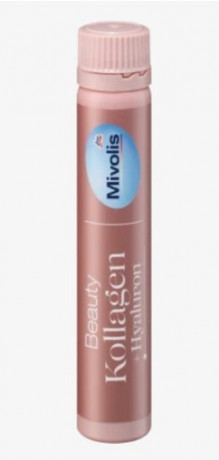 Mivolis Beauty Kollagen + Hyaluron 20stk x 2packs, Бьюти Коллаген для улучшения кожи в питьевых ампулах, 20 шт x 2 упаковки (40 ампул) 