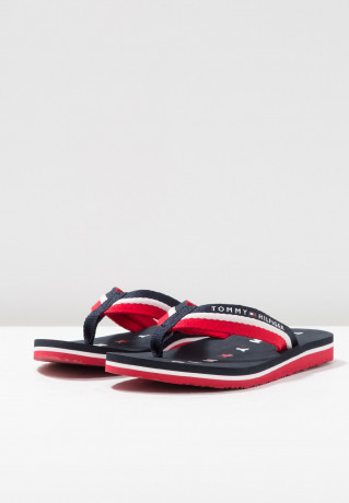 Tommy Hilfiger LOVES BEACH T-bar sandals blue LOVES BEACH Сандалии с Т-образной перемычкой синий