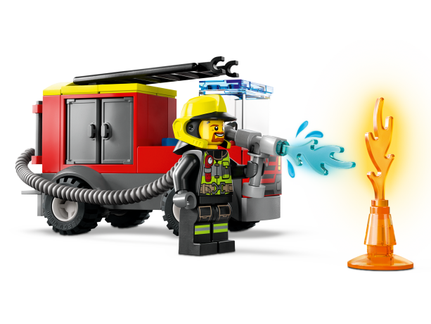 Lego Feuerwehrstation und Loschauto Пожарная часть и пожарная машина