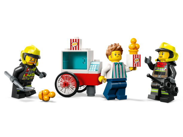 Lego Feuerwehrstation und Loschauto Пожарная часть и пожарная машина