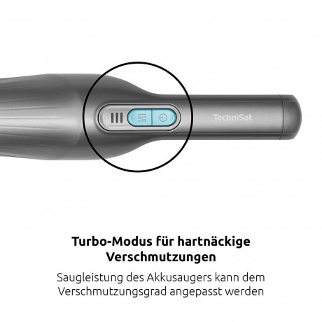 TechniSat TechniSat Akku-Hand-und Stielstaubsauger TECHNIMAX AS MINI Akku-Handstaubsauger Bis zu 30 min, 100 W, Standfuss mit Ladefunktion Беспроводной ручной пылесос TechniSat Беспроводной ручной пылесос TECHNIMAX AS MINI До 30 мин, 100 Вт, подставка с