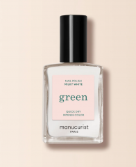 Manucurist Green Nagellack Milky White  15ml, Лак для ногтей Milky White (Франция), стойкое покрытие без сколов, безопасная растительная формула 9 Free, 15мл