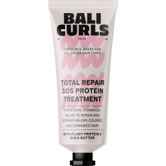 Bali Curls Total Repair SOS Protein Treatment 20ml, Протеиновая маска для повреждённых волос, восстановление и блеск, против ломкости, 20 мл