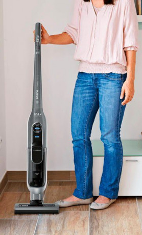 BOSCH BOSCH Akku-Stielstaubsauger Athlet Ultimate ProSilence 32.4 V BBH7SIL, beutellos, Laufzeit bis zu 60 Minuten, alle Bodenbelage, sehr leise  Беспроводной пылесос BOSCH Athlet Ultimate ProSilence 32,4 В BBH7SIL, без мешка, время работы до 60 минут, вс