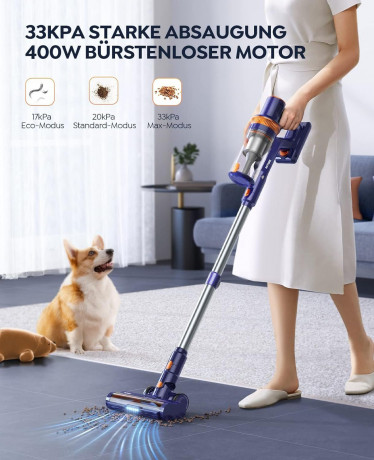 Buture Buture Akku-Hand-und Stielstaubsauger, Akku Staubsauger,33000Pa Ultraleiser Staubsauger Kabellos mit Touch Screen,Bis zu 50 Min.Laufzeit,1.5L Беспроводной ручной и стержневой пылесос Buture, беспроводной пылесос, сверхтихий пылесос 33000 Па, беспр