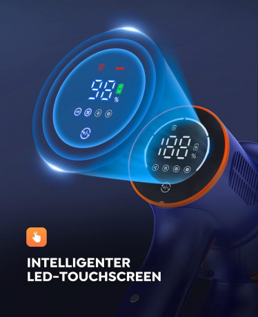 Buture Buture Akku-Hand-und Stielstaubsauger, Akku Staubsauger,33000Pa Ultraleiser Staubsauger Kabellos mit Touch Screen,Bis zu 50 Min.Laufzeit,1.5L Беспроводной ручной и стержневой пылесос Buture, беспроводной пылесос, сверхтихий пылесос 33000 Па, беспр