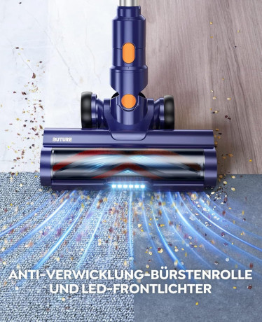 Buture Buture Akku-Hand-und Stielstaubsauger, Akku Staubsauger,33000Pa Ultraleiser Staubsauger Kabellos mit Touch Screen,Bis zu 50 Min.Laufzeit,1.5L Беспроводной ручной и стержневой пылесос Buture, беспроводной пылесос, сверхтихий пылесос 33000 Па, беспр