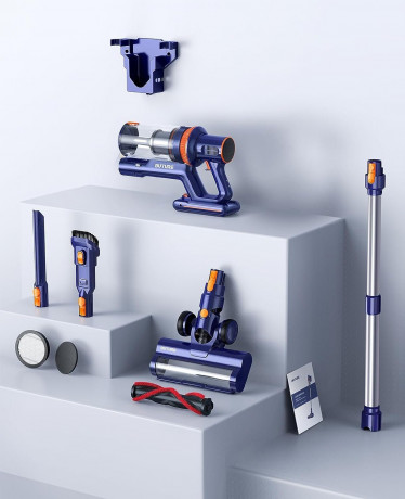 Buture Buture Akku-Hand-und Stielstaubsauger, Akku Staubsauger,33000Pa Ultraleiser Staubsauger Kabellos mit Touch Screen,Bis zu 50 Min.Laufzeit,1.5L Беспроводной ручной и стержневой пылесос Buture, беспроводной пылесос, сверхтихий пылесос 33000 Па, беспр