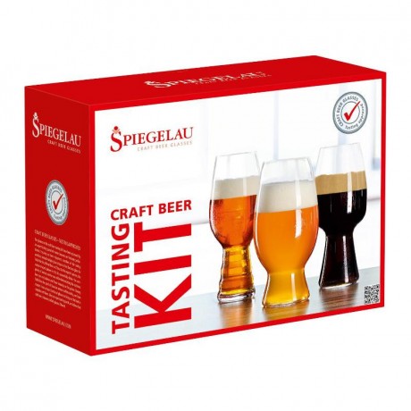 Spiegelau Spiegelau Craft Beer Tasting Kit Set - 1x Wheat + Stout + 1x IPA 3-tlg. Набор для дегустации пива Spiegelau Craft Beer Tasting Kit - 1x Wheat + Stout + 1x IPA, 3 предмета.