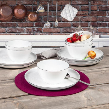 Seltmann Weiden Seltmann Weiden Lido Black Line Muslischale d: 15 cm / h: 8 cm / 0,8 L Seltmann Weiden Lido Black Line Миска для хлопьев д: 15 см / высота: 8 см / 0,8 л