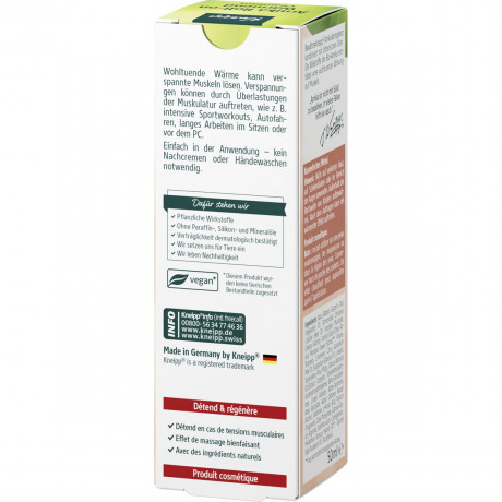 Kneipp Arnika Roll-on Waermend, 50 ml, Kneipp разогревающий роликовый бальзам с арникой, 50 мл