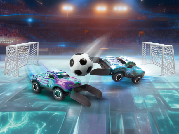 Revell RC Football League Adventskalender 2026 01064, Revell RC Football League адвент-календарь 2026 с двумя радиоуправляемыми машинками и футбольной ареной, от 6 лет