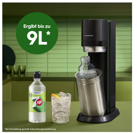 SodaStream 7UP Zero 440ml x 4st, Сироп для газированной воды, без сахара, концентрат напитка со вкусом лимона и лайма Набор 4 шт х 440 мл