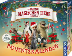 KOSMOS Die Schule der magischen Tiere Adventskalender, детский адвент-календарь с опытами, загадками и фан-аксессуарами, 24 задания