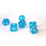 dice4friends 7-tlg. RPG Wurfelset Transparent: Blue 7 шт. RPG Dice Set Прозрачный: Синий