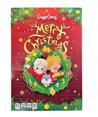 SugarGang Mini Adventskalender 2026, 157 g, SugarGang Mini мини-адвент-календарь 2026 с международными сладостями и снеками, 24 сюрприза, 157 г