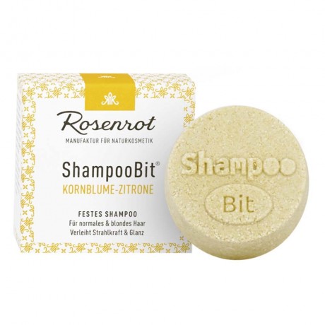 Rosenrot Festes ShampooBit Kornblume-Zitrone 60g  Solid ShampooBit Василек-Лимон 60г
