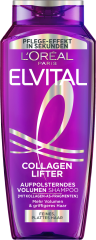 L'Oreal Paris Elvital Collagen Lifter Aufpolsterndes Volumen Shampoo, 300 ml, Шампунь для прикорневого объёма тонких волос, объём до 72 часов в системе Collagen Lifter, 300 мл