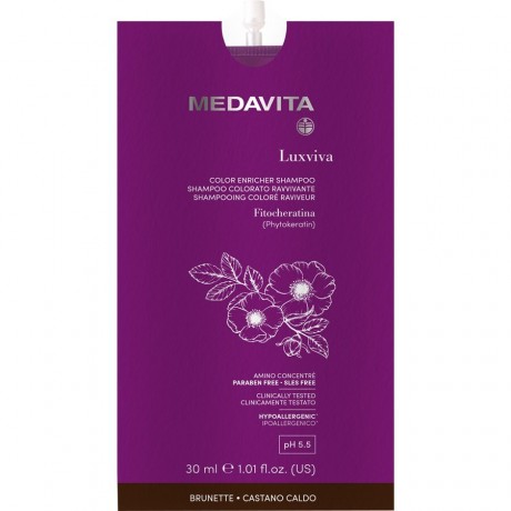 Medavita Brunette Color Enricher Shampoo Шампунь для насыщения цвета брюнетки