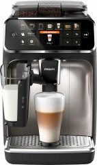 Philips Philips Kaffeevollautomat 5400 Series EP5447/90 LatteGo, 12 Kaffeespezialitaten und 4 Benutzerprofilen chrom/mattschwarz  Полностью автоматическая кофемашина Philips серии 5400 EP5447/90 LatteGo, 12 видов кофе и 4 пользвательских профиля, хром/мат