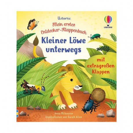 Usborne Verlag Mein erstes Entdecker-Klappenbuch: Kleiner Lowe unterwegs Моя первая книжка-раскладушка: «Маленький Лоу в пути»