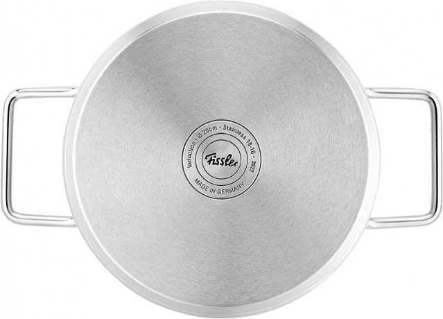 Fissler Fissler PURE Kochtopfset  5-tlg. + Gratis Bratpfanne Ceratal 24cm silber Набор кастрюль Fissler PURE из 5 предметов. + Бесплатная сковорода Ceratal 24см.