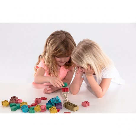 Wissner aktiv lernen Stapelzahlen in Montessori-Farben (34 Stuck) Сложенные цифры в цветах Монтессори (34 штуки)