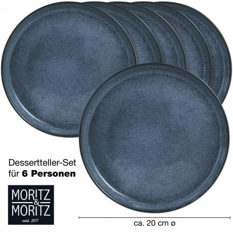 Moritz & Moritz Moritz & Moritz Dessertteller 6-tlg. Digital blau Десертные тарелки Moritz & Moritz 6 шт. Цифровой