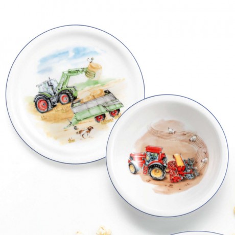 Seltmann Weiden Seltmann Weiden Compact Kindersets Kindersatz Mein Traktor 3-tlg. Seltmann Weiden Компактные детские наборы Детский набор Мой трактор, 3 предмета.