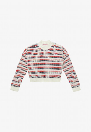 Tommy Hilfiger ADAPTIVE SIGNATURE  Jumper snow white multi АДАПТИВНАЯ ПОДПИСЬ Перемычки белоснежка мульти