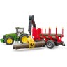 Bruder 03054 John Deere 7930 mit Ruckeanhanger 03054 John Deere 7930 с грузовым прицепом