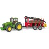 Bruder 03054 John Deere 7930 mit Ruckeanhanger 03054 John Deere 7930 с грузовым прицепом